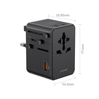 USAMS CC344 T72 100W 4-Port Universal Travel Charger, CC344