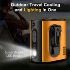 M376 Ice Compress Waist-Hung High Speed Mini Fan 3600mAh Battery