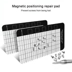 10pcs Anti-Loss Magnetic Screw Mat, 14.5 x 4.5cm, 17.9 x 6.5cm