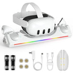 WG39 VR Headset & Controller Magnetic Charging Dock, US Plug, For Meta Quest 3 / 3S