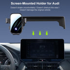 Car Screen Phone Holder Mount with Extension Arm, For Audi A4L 17-19 / Q5L 18-20 7 inch, For Audi A4L 17-19 / Q5L 18-20 8.3 inch, For Audi A4L 20-25 / Q5L / A5 21-25 10.1inch, For Audi A5L 2025, For Audi Q2L 18-24 7 inch