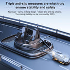 Car 3 in 1 Anti-Slip Storage Rotating Parking Number Plate Dashboard Phone Holder