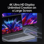60W Type-C to Type-C, USB-A, 4K DisplayPort HUB Docking Station, Type-C to Type-C+USB+DP