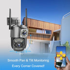 V380 Pro 2MP Dual Lens Panoramic Surveillance HD WiFi Camera
