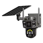V380 Pro 3MP Panoramic Dual Lens Wireless WiFi Solar Powered Surveillance Camera