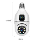 V380 Pro 4MP Full-Color Dual-Lens 2.4GHz WiFi Wireless E27 Socket Bulb Night Vision PTZ Camera
