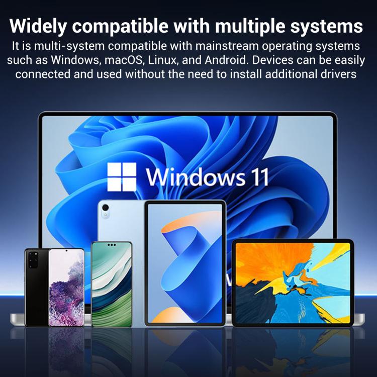 8 in 1 HUB USB-C to M.2 SSD Enclosure + HDTV + 2 x USB 3.2+ Audio + PD + SD/TF Card Reader, 8 in 1 with USB 3.2 + USB 3.2