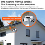 5MP Dual-Lens Dual-Pan Tilt Rotating WiFi Camera, EU Plug, US Plug