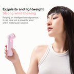 F03 High Speed Folding Handheld Fan with Digital Display