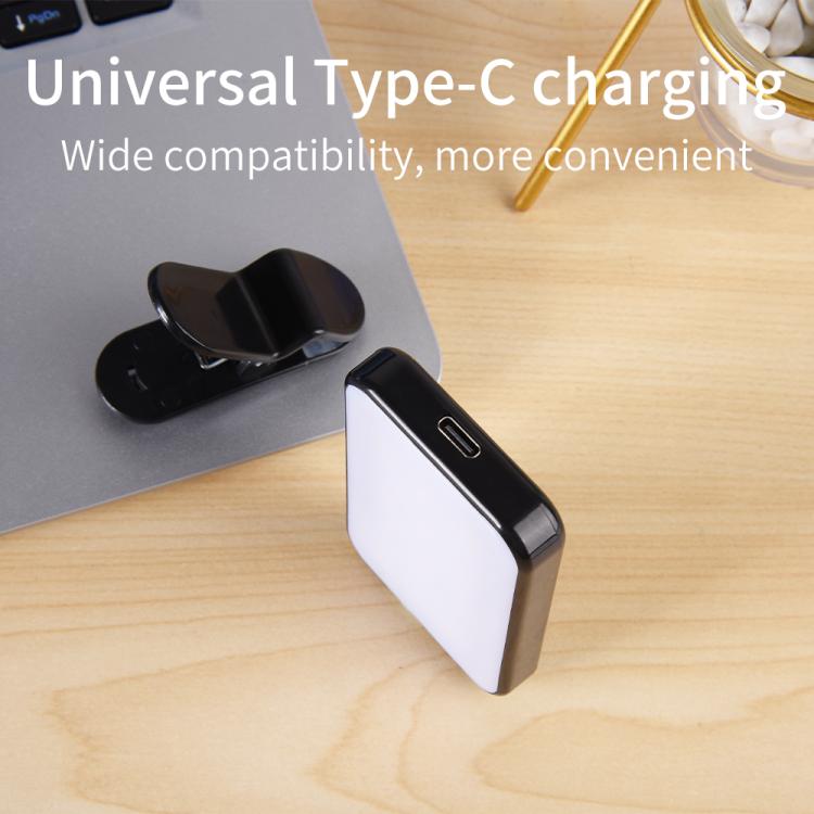 Portable Mini Fill Light with Clip 150mAh No Charging Cable, 150mAh