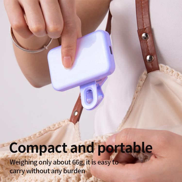 Portable Mini Fill Light with Clip 150mAh No Charging Cable, 150mAh