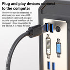 WG135 USB 3.0 Male to Male Bi-directional External Hard Drive Enclosure Data Cable, 0.3m, 0.5m, 1m, 1.5m, 2m, 3m, 5m