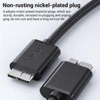 WG137 USB 3.0 Male to Micro-B Male External Hard Drive Enclosure Data Cable, 0.3m, 0.5m, 1m, 1.5m, 2m