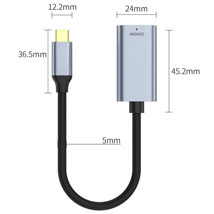 USB-C / Type-C to HDMI HD Screen Mirroring Adapter Cable, 4K 30Hz, 4K 60Hz, 8K 60Hz