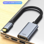 USB-C / Type-C to HDMI HD Screen Mirroring Adapter Cable, 4K 30Hz, 4K 60Hz, 8K 60Hz