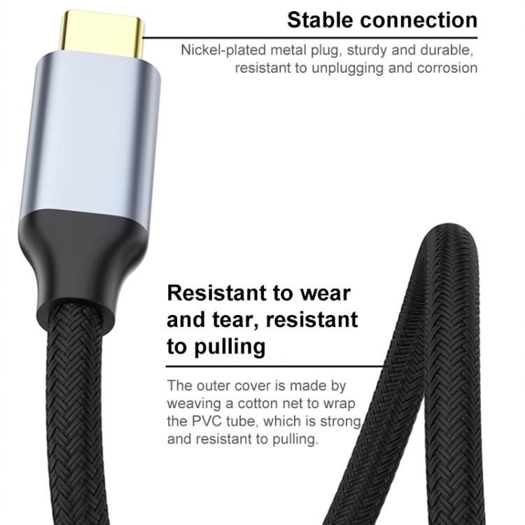 USB-C / Type-C to HDMI HD Screen Mirroring Adapter Cable, 4K 30Hz, 4K 60Hz, 8K 60Hz