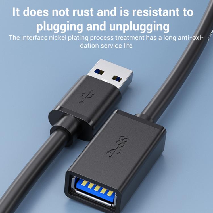 WG138 USB 3.0 Male to Female Extension Cable Extended Data Transfer Cord for Computer U-disk Mouse, 0.3m, 0.5m, 1m, 1.5m, 2m, 3m, 5m