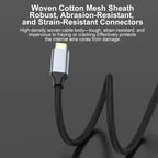 Type-C to DisplayPort 1.4 Ultra HD 8K Video Adapter Braided Cable, 1m, 2m, 1m 8K Bidirectional, 1.5m 8K Bidirectional, 2m 8K Bidirectional, 3m 8K Bidirectional