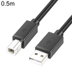 USB 2.0 High-Speed USB-A to USB-B Printer Cable For Scanners, Desktop Printers, and Digital Devices, 0.5m, 1m, 1.5m, 2m, 3m, 5m, 8m, 10m