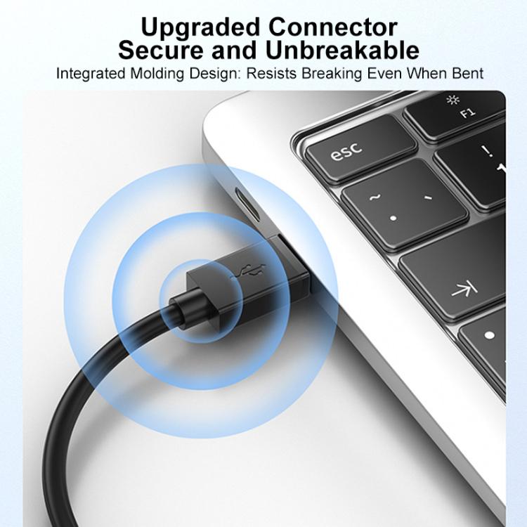 USB 2.0 High-Speed USB-A to USB-B Printer Cable For Scanners, Desktop Printers, and Digital Devices, 0.5m, 1m, 1.5m, 2m, 3m, 5m, 8m, 10m