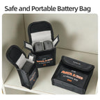 For DJI Avata 2 / 360 Sunnylife Battery Explosion-proof Safe Bag Protective Li-Po Safe Bag, For 1pc Battery, For 2pcs Batteries, For 3pcs Batteries