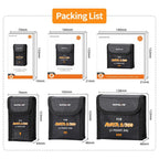 For DJI Avata 2 / 360 Sunnylife Battery Explosion-proof Safe Bag Protective Li-Po Safe Bag, For 1pc Battery, For 2pcs Batteries, For 3pcs Batteries