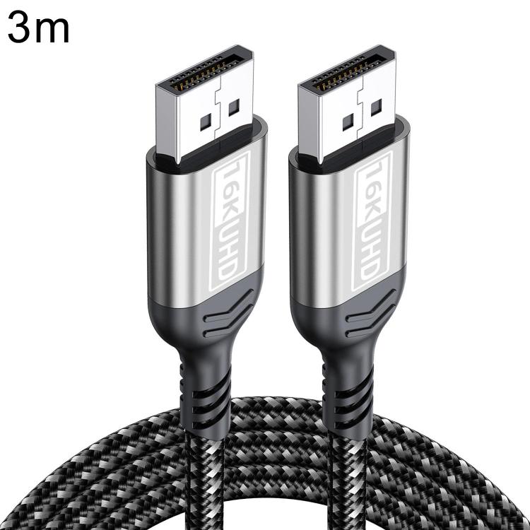 DP to DP 2.1 16K Gaming HD Cable Monitor Adapter Cable, 1m, 2m, 3m, 5m