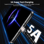 USB5 240W 16K 80Gbps Type-C to Type-C Thunderbolt 4 Full-function Data Cable