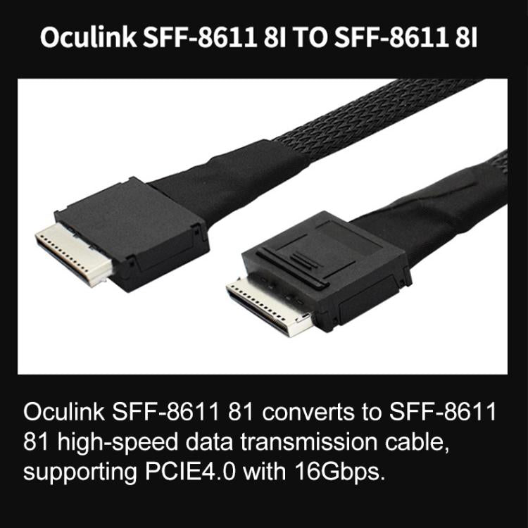 WG181 OculinkSFF-8611 8I to SFF-8611 8I High-speed Data Transmission Connection Cable, WG181