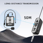 DEBRA DT-02 Ear-worn UHF Wireless Microphone System 2 TX & 1 RX, DT-02