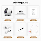 SriHome DH013 Plus 4MP Smart Pet Robot Camera with Auto-Charging Dock, US Plug, UK Plug, EU Plug, AU Plug
