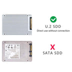 Oculink SFF-8611 to U.2 SFF-8639 SSD Connection Cable SATA 15 Pin PCIe 4.0 Power Server Cable, 0.5m, 0.7m