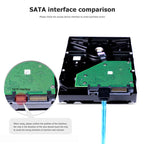 WG214 Six-Head SATA 3.0 High-Speed Hard Drive Data Cable, 0.5m, 1m
