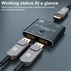 WG234 2 In 1 Outt DP 16K Bi-Direction Switcher Ultra-HD Video Converter, 16K Switcher(Black)