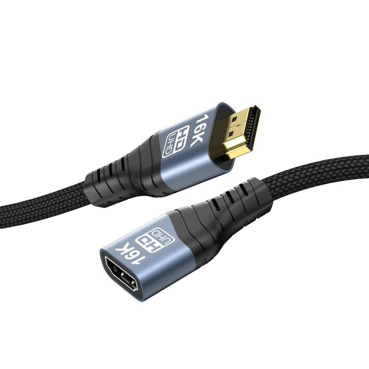 WG236 HDMI 2.2 Male to HDMI 2.2 Female 16K 60HZ HD Adapter Cable, 0.5m, 1m, 1.5m, 2m
