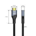 WG236 HDMI 2.2 Male to HDMI 2.2 Female 16K 60HZ HD Adapter Cable, 0.5m, 1m, 1.5m, 2m