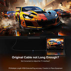 WG236 HDMI 2.2 Male to HDMI 2.2 Female 16K 60HZ HD Adapter Cable, 0.5m, 1m, 1.5m, 2m