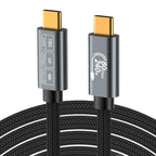 WG240 USB/Type-C to Type-C Thunderbolt 5 240W 240Gbps Data Fast Charging Cable, WG240