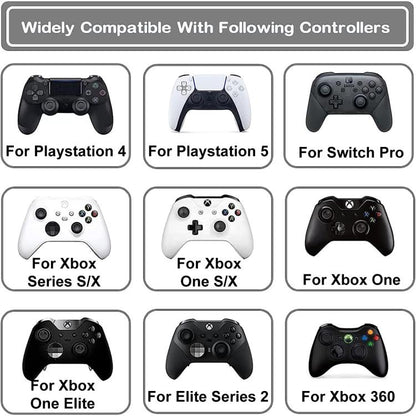 XDcase 12pcs Aiming Precision Rings for PS4 / PS5 / Xbox / Switch / Google Stadia, 12PCS