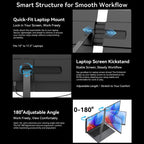 Blackview SCM6 14 inch Portable Laptop Ultra-thin LCD Monitor Screen Extender with Stand, SCM6