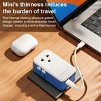 MOMAX UA36 1-World Pocket 70W 4-Port Ultra-Thin GaN Universal Travel Adapter, AU Plug, EU Plug, UK Plug, US Plug