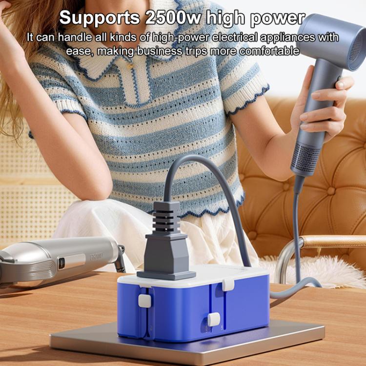 MOMAX UA36 1-World Pocket 70W 4-Port Ultra-Thin GaN Universal Travel Adapter, AU Plug, EU Plug, UK Plug, US Plug