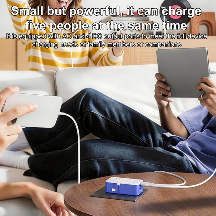 MOMAX UA36 1-World Pocket 70W 4-Port Ultra-Thin GaN Universal Travel Adapter, AU Plug, EU Plug, UK Plug, US Plug