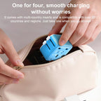 MOMAX UA37 1-World Pocket Mini Ultra-thin Universal Travel Adapter, AU Plug, EU Plug, UK Plug, US Plug