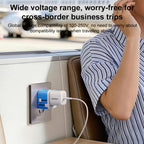 MOMAX UA37 1-World Pocket Mini Ultra-thin Universal Travel Adapter, AU Plug, EU Plug, UK Plug, US Plug