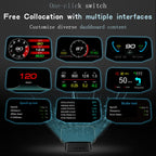 C2 Car HUD Head-up Display GPS Digital Meter Water Temperature / Voltage / Speed, C2