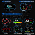 F9 OBD2 + GPS Mode Car HUD Head-up Display Speed / Water Temperature / Voltage Display, F9 OBD2 GPS