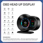F9 OBD2 + GPS Mode Car HUD Head-up Display Speed / Water Temperature / Voltage Display, F9 OBD2 GPS
