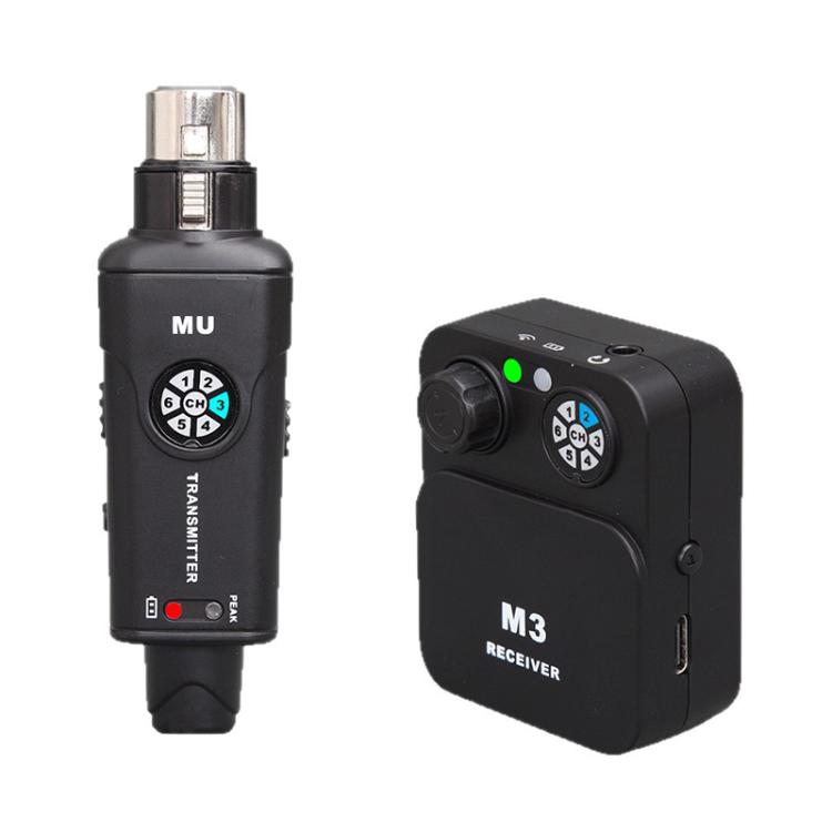 MU-M3 Portable Wireless In-Ear Monitoring System for Stage 1 TX & 1 RX, MU-M3