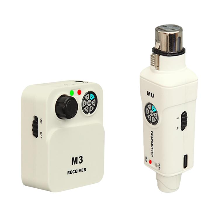 MU-M3 Portable Wireless In-Ear Monitoring System for Stage 1 TX & 1 RX, MU-M3
